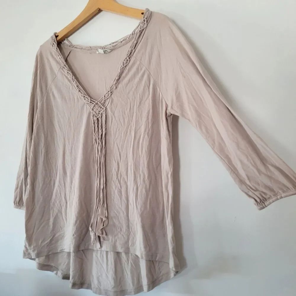American Eagle Macrame Beige Top Large Neutral